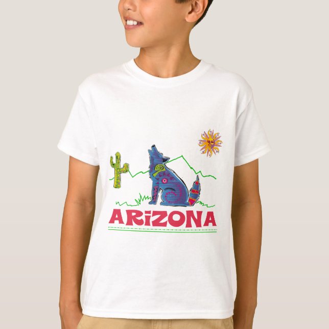 T-shirt Hurlement de coyote de l'Arizona (Devant)