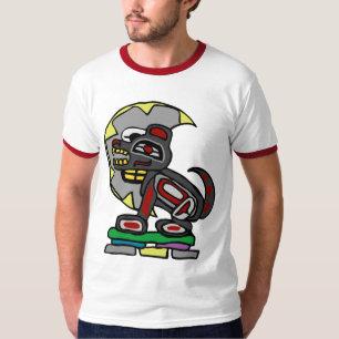 T-shirt hurlement de haida à la lune