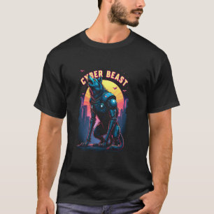 T-shirt Hurlement de loup futuriste - Loup mécanique bête