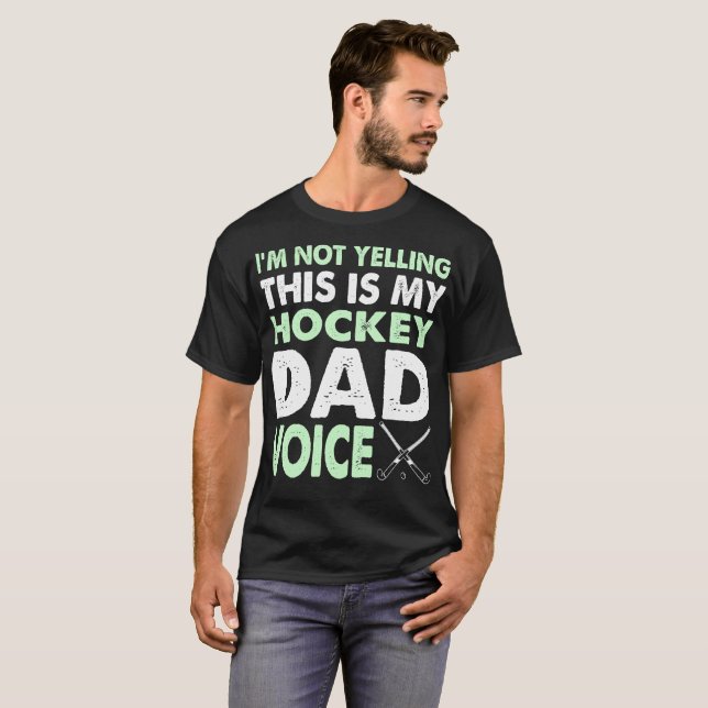 T-shirt Hurlement du cadeau de fête des pères de voix de (Devant entier)
