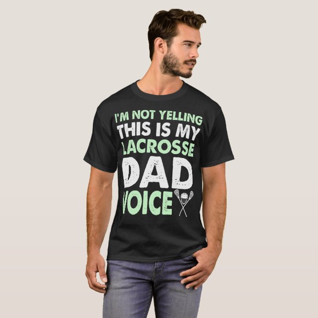 T-shirt Hurlement du cadeau de fête des pères de voix de (Devant entier)