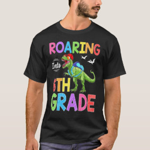 T-shirt Hurlement en 6e année Les étudiants dinosaures rev