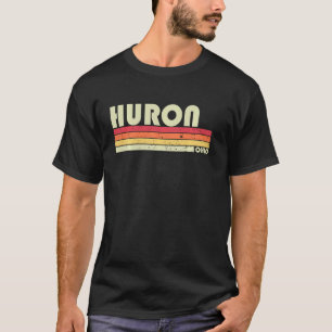T-shirt Huron Oh Ohio Funny City Accueil Racines Retro les