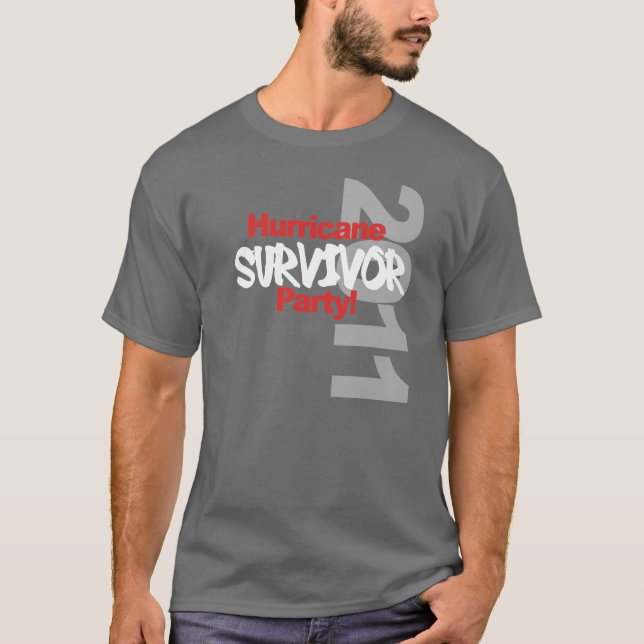 T-shirt Hurricane Survival Party 1011 (Devant)