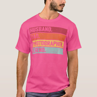 T-shirt Husband Dad Photographer Legend Funny Photography