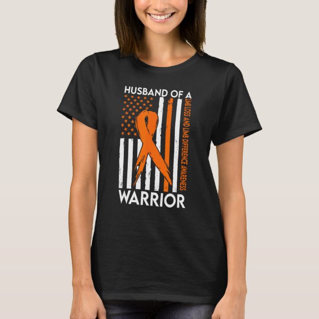 T-shirt Husband Of A Warrior Limb Loss and Limb Difference (Devant)