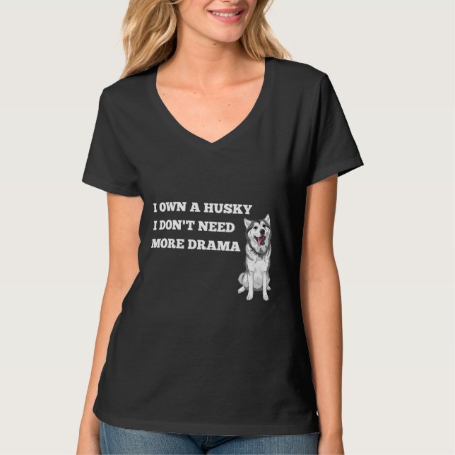 T-shirt Husky Drama (Devant)