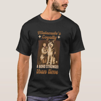 T-shirt Husky drôle Chien Malamute Husky Chien de Traîneau