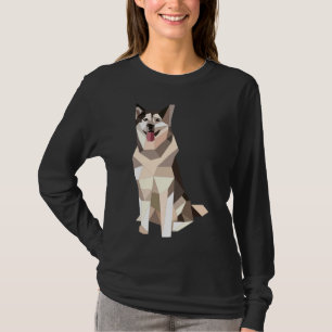 T-shirt Husky géométrique