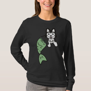 T-shirt Husky Mermaid