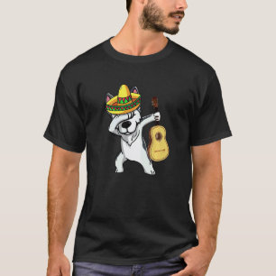 T-shirt Husky Mexicain Drôle Dabant Cinquième Jour De Mai