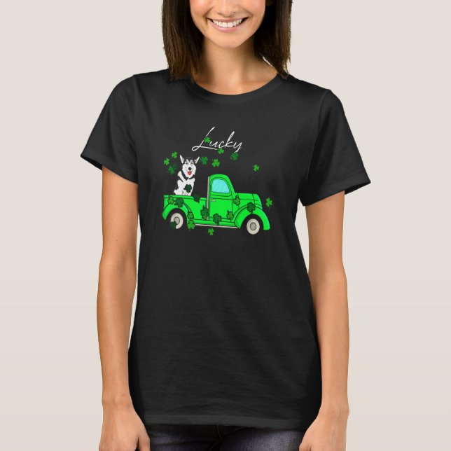 T-shirt Husky Patricks Day Irish C (Devant)
