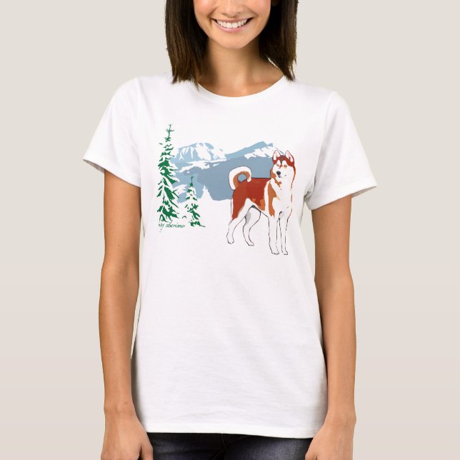 T-shirt Husky Sibérien (Devant)
