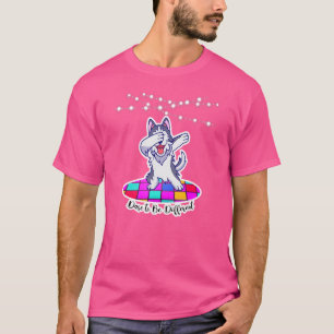 T-shirt Husky Sibérien Dabbing Osez être Différent Animal 