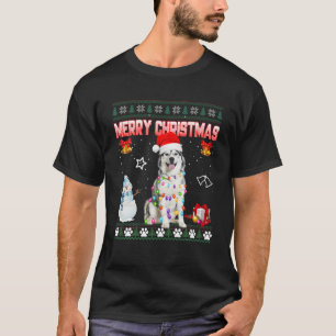 T-shirt Husky Ugly Xmas Sweer illuminations de Noël Chien 
