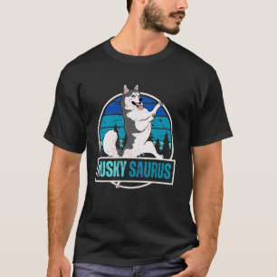 T-shirt Huskyasaurus drôle Amateur de chiens Husky sibérie