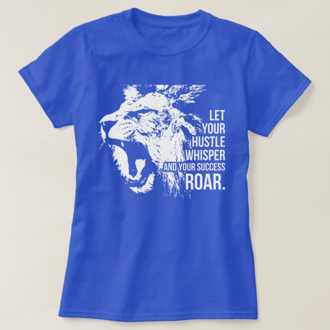 T-shirt Hustère et succès - Travailler dur - Motivation Li (Design devant)