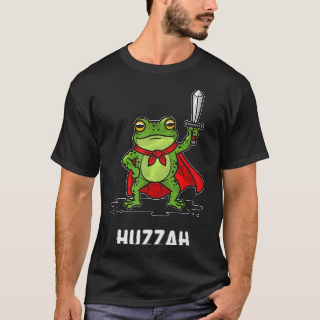 T-shirt Huzzah Frog  (Devant)