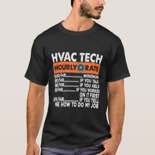 T-shirt Hvac Tech Tarif Horaire Climatisation Technique In