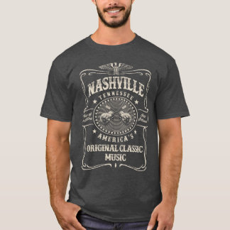 T-shirt hville Ville musicale Usa drôle