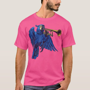 T-shirt Hyacinth Macaw Jouer La Trompette
