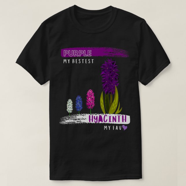 T-shirt Hyacinthe violette (Design devant)