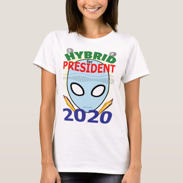 T-shirt Hybride pour le président 2020 - bouche à ADN (Devant)