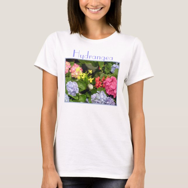 T-shirt Hydrangea Hues (Devant)