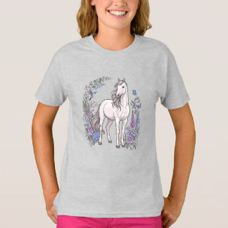T-shirt Hydrangeas Cheval Blanc Floral Hummingbird