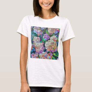 T-shirt Hydrangée artistique Hortensia Art Abstrait floral