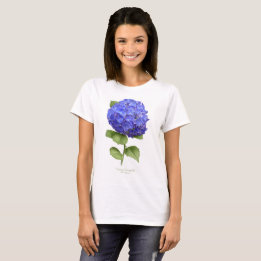 T-shirt Hydrangée bleue