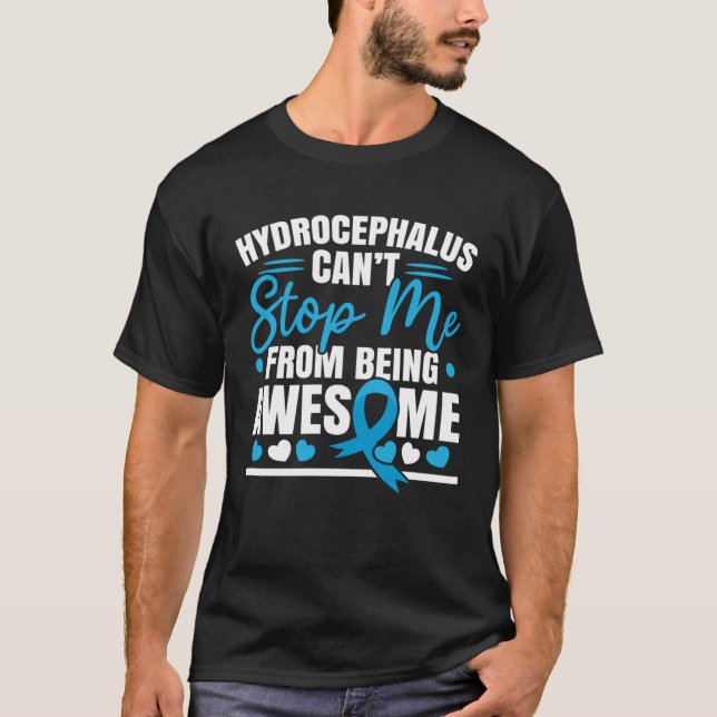 T-shirt Hydrocephalus Warrior Brain Tumor Hydrocephalus Aw (Devant)