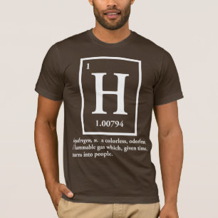 T-shirt hydrogène - un gaz qui se transforme en personnes