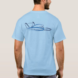 T-shirt Hydroplane 01 Lt bleu arrière