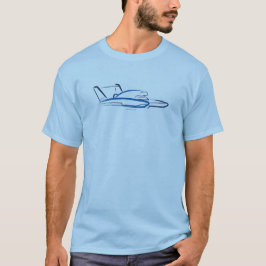 T-shirt Hydroplane 01 Lt Bleu Avant