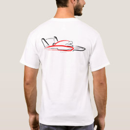 T-shirt Hydroplane 01 Noir et rouge dos