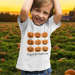 T-shirt Hyped for Halloween Happy Jack O'Lanterns