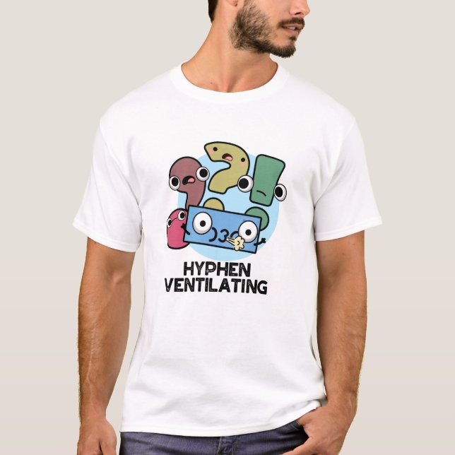 T-shirt Hyphen Ventilant Funny Pun de ponctuation (Devant)