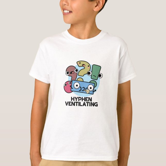 T-shirt Hyphen Ventilant Funny Pun de ponctuation (Devant)