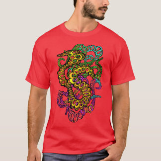 T-shirt Hypnotic Amorphous Phantasmagoric Modern Groovy