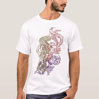 T-shirt Hypnotic Amorphous Phantasmagoric Modern Groovy 