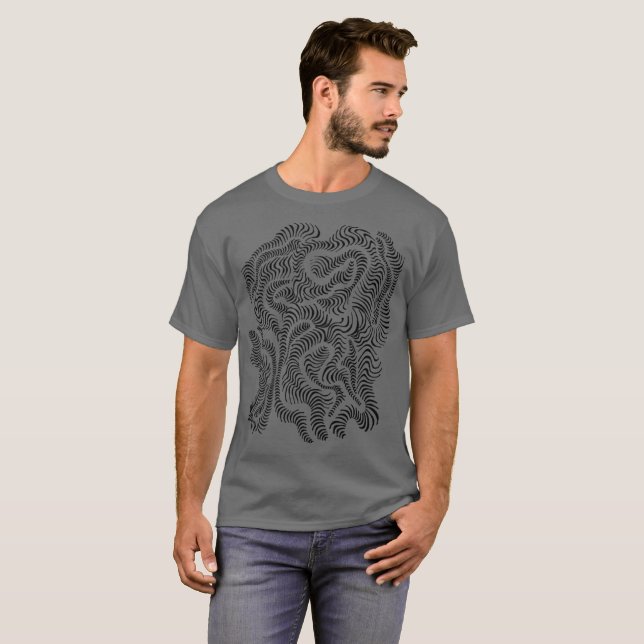 T-shirt Hypnotique Amorphous Phantasmagorique moderne Abst (Devant entier)