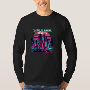 T-shirt Hypothèse de réalité simulée Vapeur Cyberpunk urba