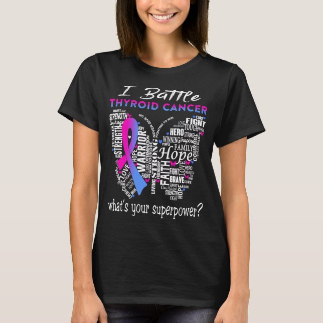T-shirt Hyroide Cancer Awareness Month Ribbon (Devant)