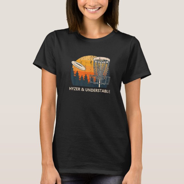 T-shirt Hyzer et disque instable Golf Golfer Humour (Devant)