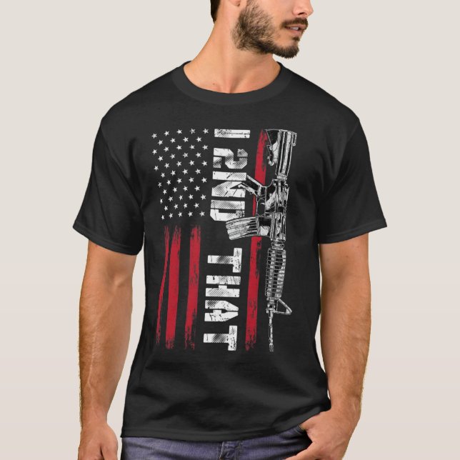 T-shirt I 2ème amendement Pro Gun American Flag (Devant)