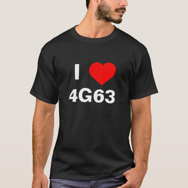 T-SHIRT I <3 4G63 (Devant)