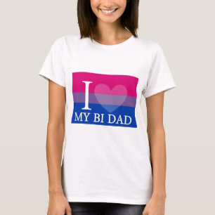 T-shirt I <3 mon papa de Bi