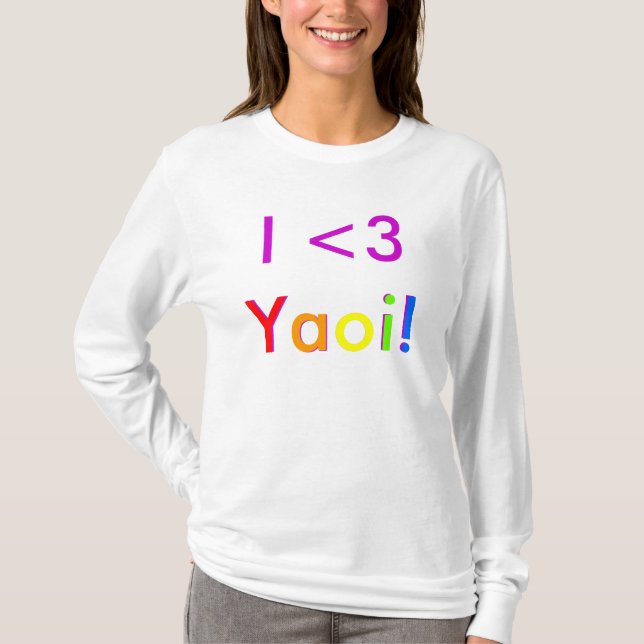T-shirt I <3 Yaoi ! (Devant)