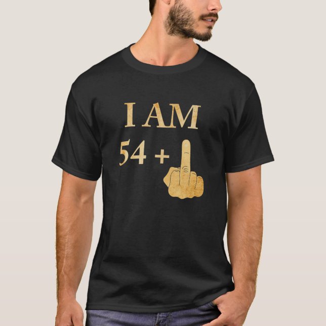T-shirt I Am 54 Plus 1 Funny 55th Birthday 1965 1966 (Devant)